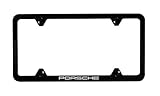 Porsche Slimline License Plate Holder in Black