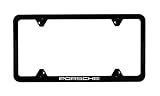 Porsche Slimline License Plate Holder in Black