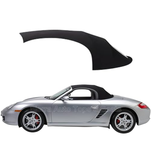 Sierra Auto Tops Convertible Top Replacement for Porsche Boxster 1997-2002, TwillFast RPC Canvas, Black, Heated Glass Window