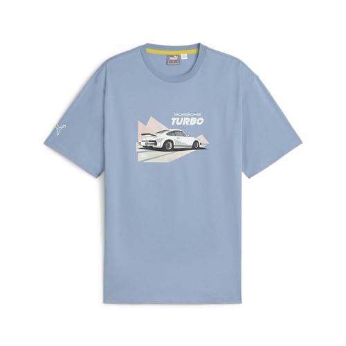 PUMA Men's Standard Porsche Legacy Graphic Tee, Zen Blue