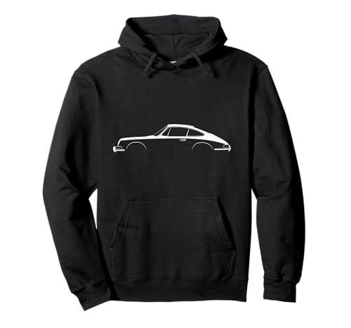 911 Silhouette | Classic Car Retro | Vintage Light Pullover Hoodie