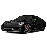 Waterproof Car Cover Replace for 1997-2024 Porsche 718 Boxster/Cayman 986/987/981, 6 Layers All Weather Full Car Covers with Zipper Door & Windproof Bands for Snow Rain Dust Hail Protection (718)