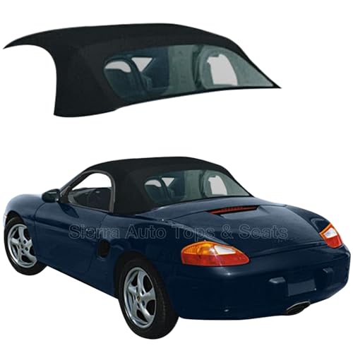 Sierra Auto Tops Convertible Top Replacement for Porsche Boxster 1997-2002, TwillFast II Canvas, Black