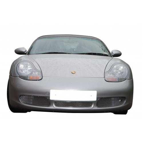 Zunsport Compatible with Porsche Boxster S 986 - Front Grill Set - Silver Finish (1996 to 2004)