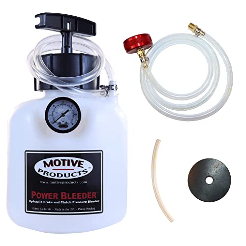 Motive Products 0109 Black Label European Power Bleeder 2-Quart Tank with Hose, Extra Tubing, and Adapter