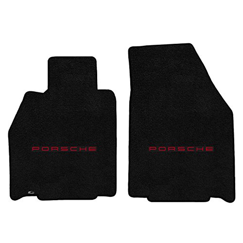 Lloyd Mats ULTIMAT Floor Mats for BOXSTER (987) 2005-2012 2PC Mats BLACK ULTIMAT PORSCHE LOGO