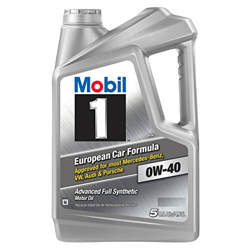 Mobil 1 (120760) 0W-40 Motor Oil, 5 Quart, Pack of 2