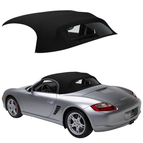 Sierra Auto Tops Convertible Top Replacement for Porsche Boxster 1997-2002, German Acoustic A5 Canvas, Black