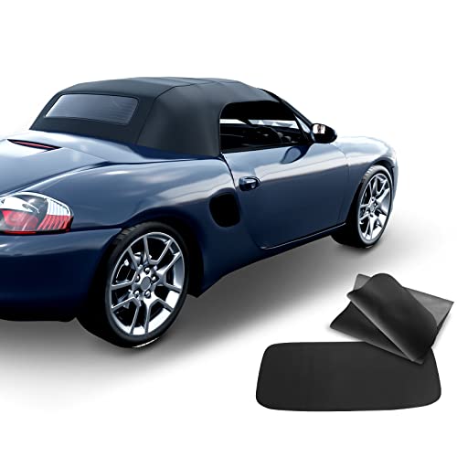 A-Premium Black Convertible Soft Top Compatible with Porsche Boxster 1997-2002, Convertible, with Clear Window, Replace# 10-07-BOX-068