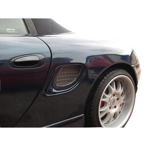 Zunsport Compatible with Porsche Boxster 986 - Side Vent Set - Silver finish (1996 to 2004)