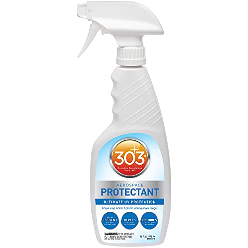 303 Products Aerospace Protectant – UV Protection – Repels Dust, Dirt, & Staining – Smooth Matte Finish – Restores Like-New Appearance – 16 Fl. Oz. (30308CSR), White