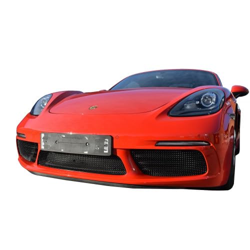 Zunsport Compatible With Porsche 718 Boxster And Cayman - Front Grill Set - Black Finish (2016 to)