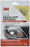 3M Quick Headlight Renewal, Helps Remove Light Haziness & Yellowing in Minutes, Hand Application, 39186, 1 Sachet