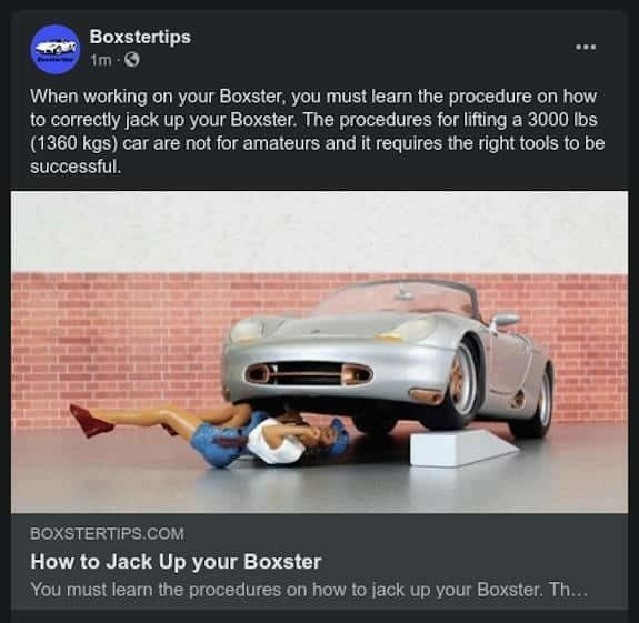 Boxstertips - How to Jack Up Your Boxster