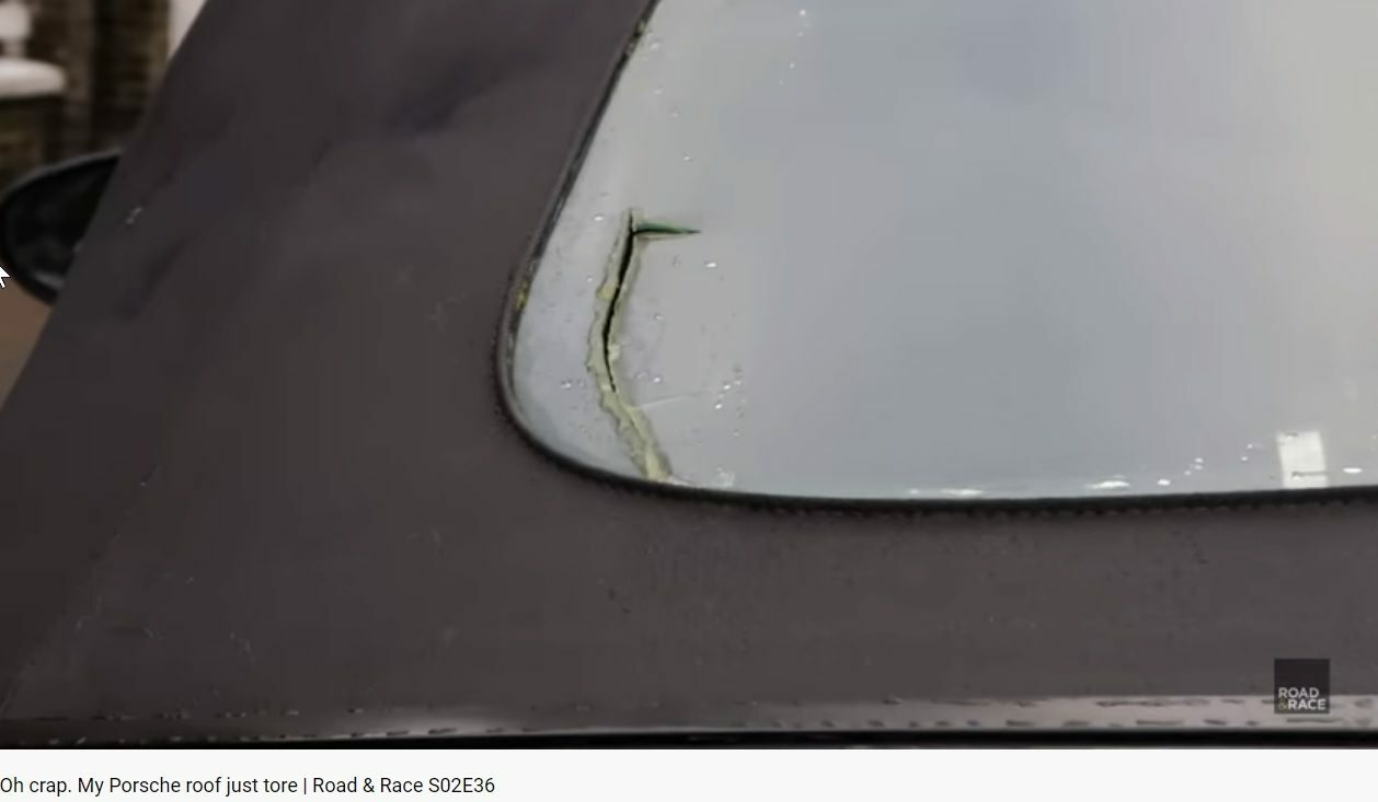 Boxster Rear Plastic Window Cracked