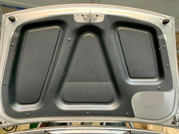 Das Schild Rear Hood Protector on a 987.2