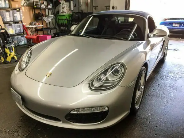 Boxster Washed and Detailed and ready to be Winterized.