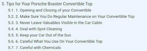Tips for the care of your convertible top and extending its life