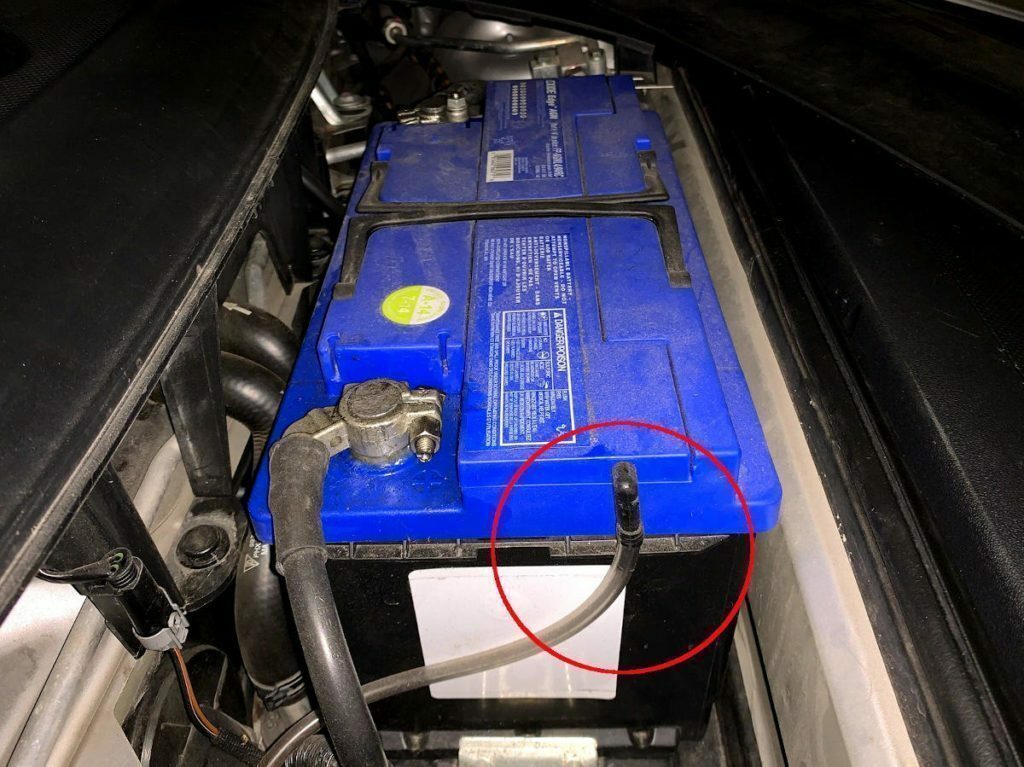 Porsche Battery Vent Host Location